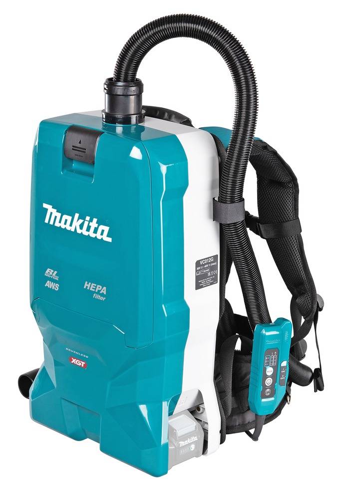 Aspirateur dorsal - Nettoyage - XGT 40V, volume 6 L avec AWS (Chantier), sans batterie ni chargeur - MAKITA - VC012GZ01