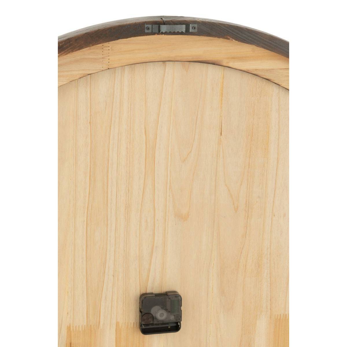 Horloge Murale en Bois "Grand Hotel" 79cm Marron - Image 3