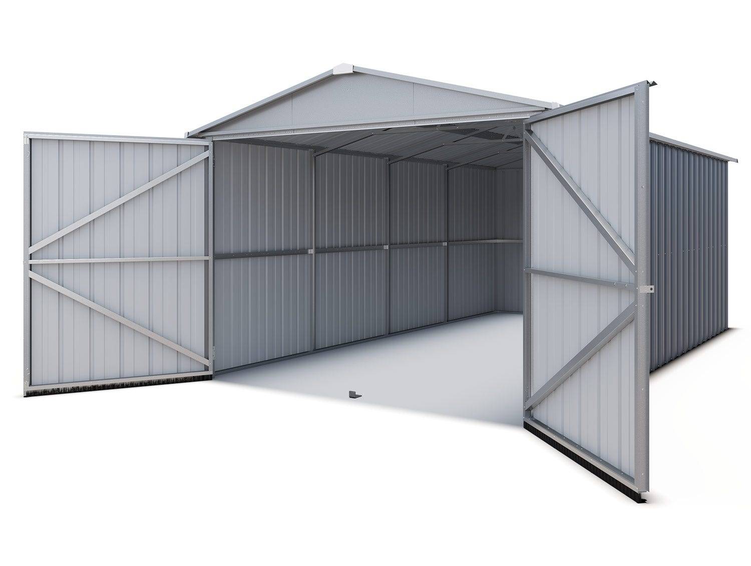 Yardmaster - Garage metal anthracite 14 m2 Yardmaster J 1017A - Image 4
