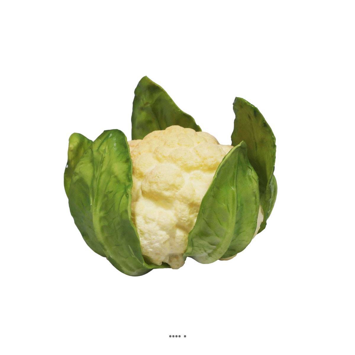 Choux fleur artificiel legume en mousse PU D 15 cm H 12 cm - Image 1