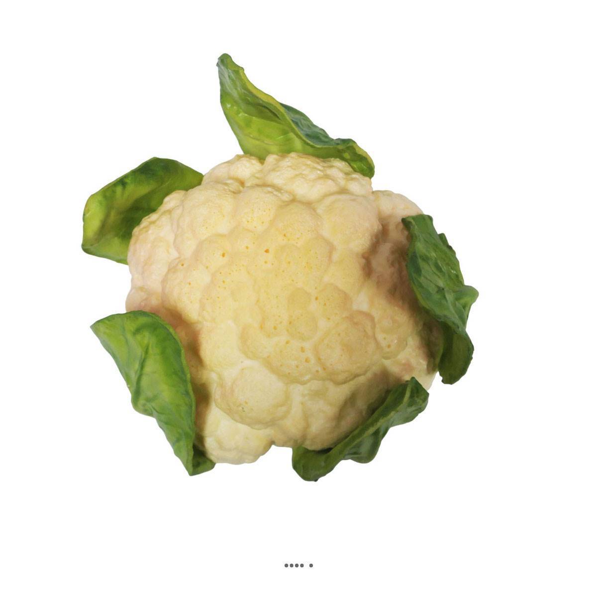 Choux fleur artificiel legume en mousse PU D 15 cm H 12 cm - Image 2