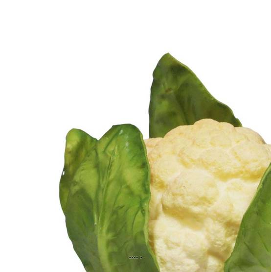 Choux fleur artificiel legume en mousse PU D 15 cm H 12 cm - Image 3