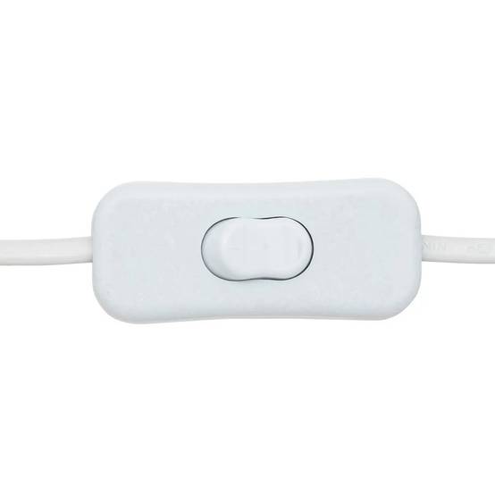Lampe à Poser Bouclette "Toxey" 23cm Blanc - Image 2