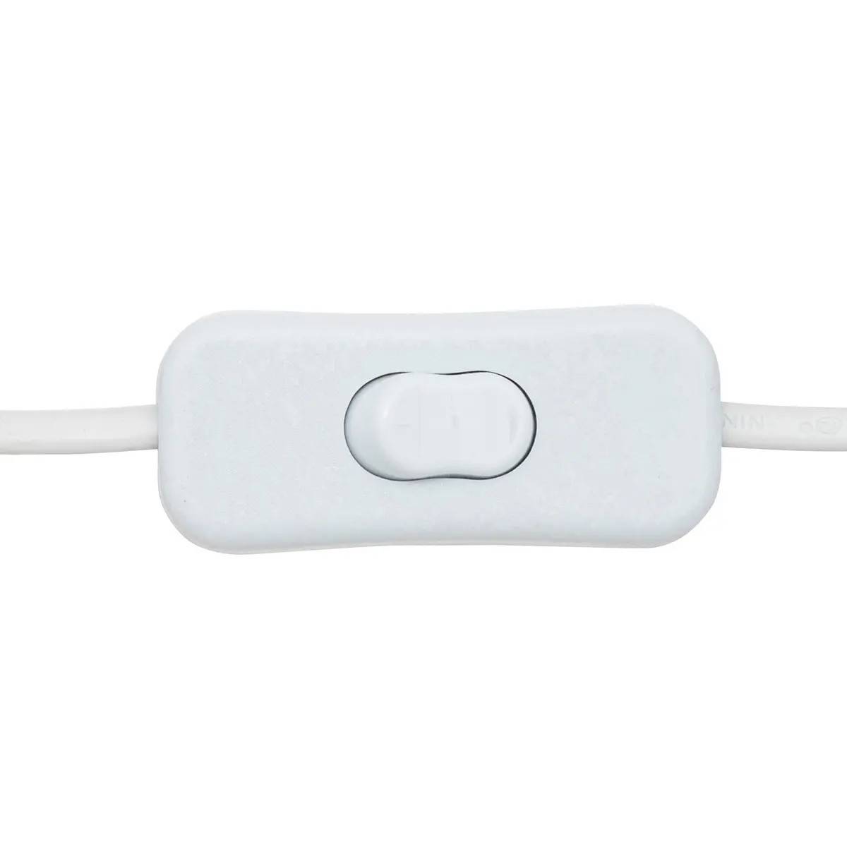 Lampe à Poser Bouclette "Toxey" 23cm Blanc - Image 2