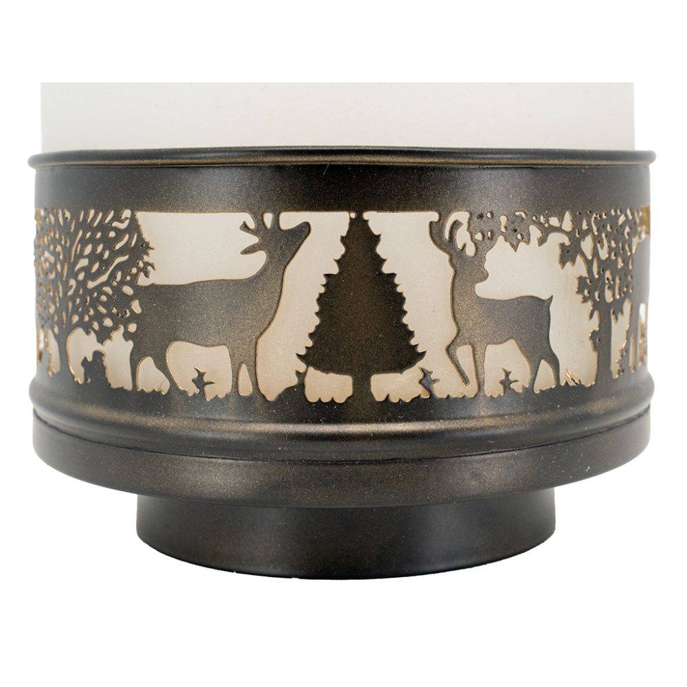 Aubry Gaspard - Lanterne Cerfs en verre et métal - Image 4