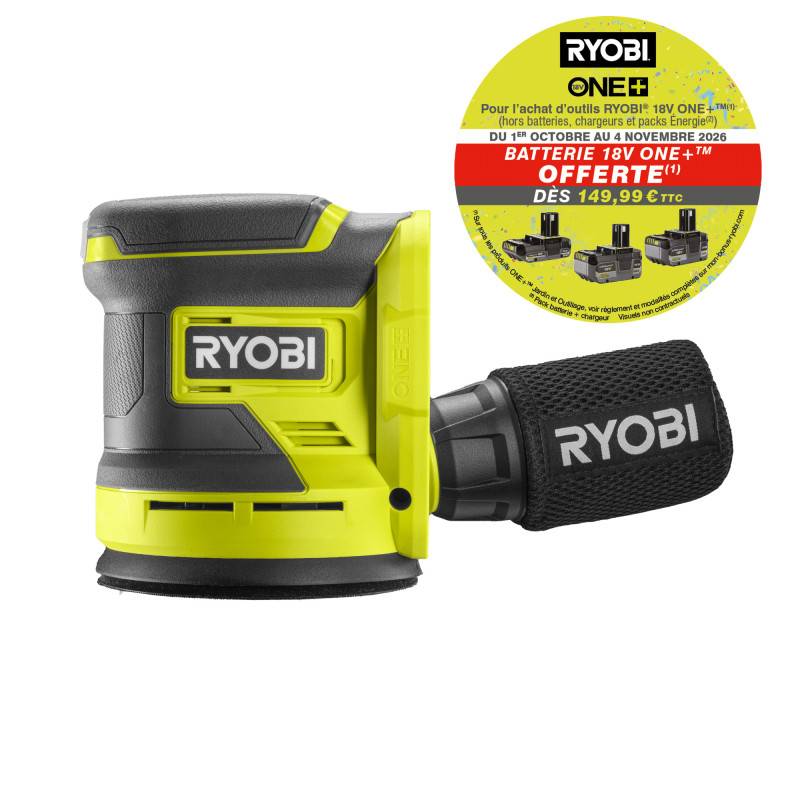 Ryobi - Ponceuse excentrique RYOBI - 18V One+ - Sans batterie ni chargeur - RROS18-0 - Image 2