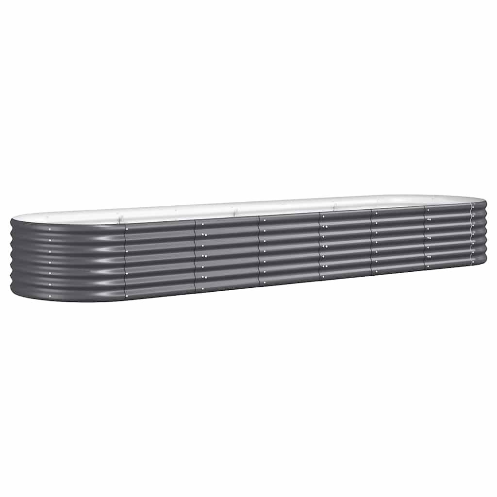 Jardinière potager surélevée acier galvanisé jardin Anthracite 296x80x36 cm – ComfortXL Outdoor Living - Image 2