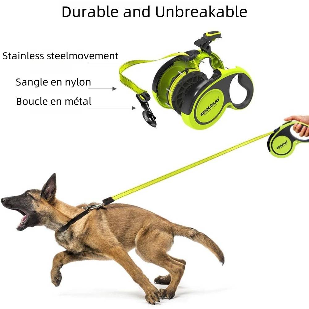 Laisse pour chien en nylon solide et élastique l - IntiMeg - Image 2