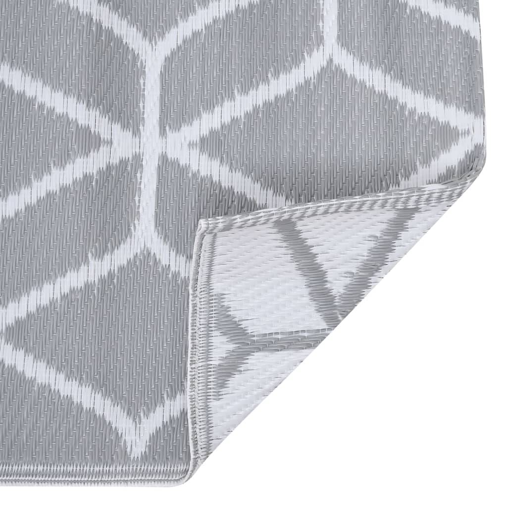 ComfortXL - Tapis d'Extérieur Décoratif en PP Tissé pour Salon de Jardin Gris 120x180 cm – ComfortXL Outdoor Living - Image 6