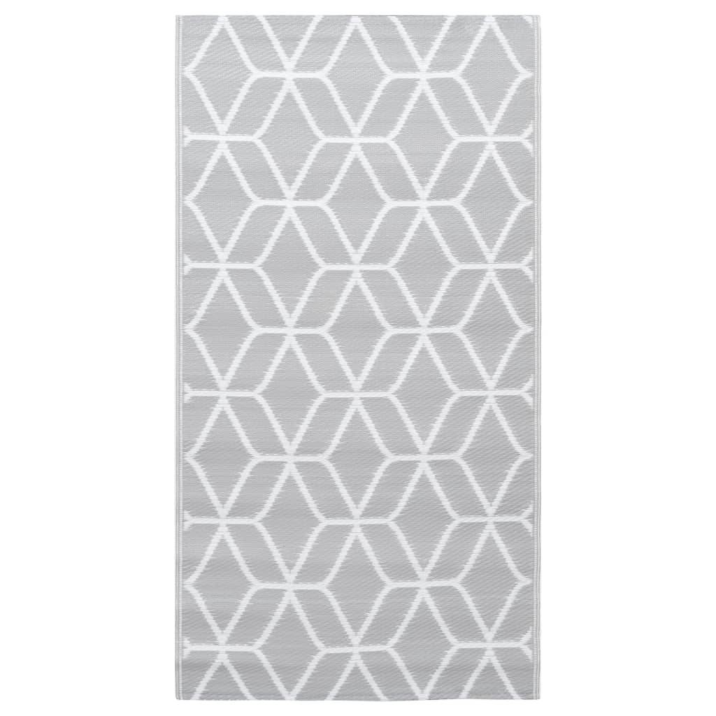 ComfortXL - Tapis d'Extérieur Décoratif en PP Tissé pour Salon de Jardin Gris 120x180 cm – ComfortXL Outdoor Living - Image 2
