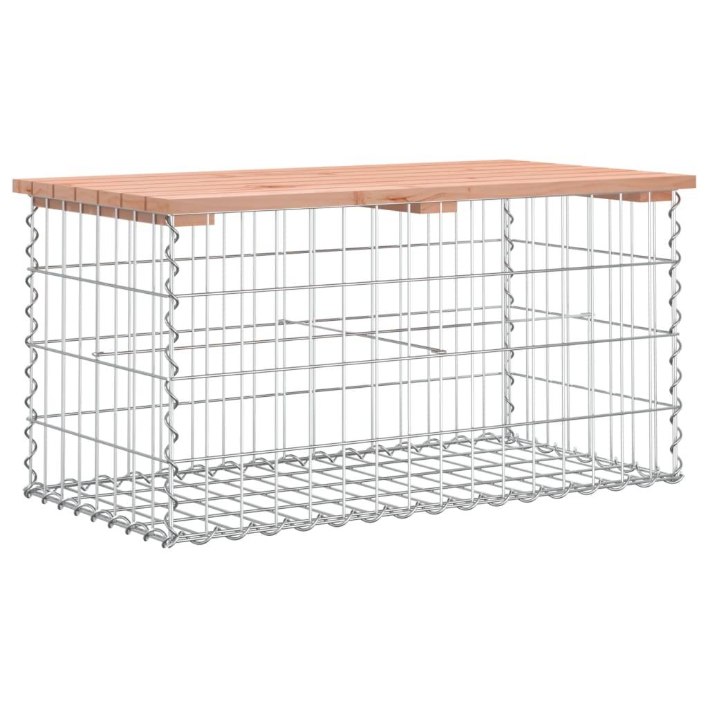 Maison Chic - Banc de jardin - Banc d'extérieur - Banquette design gabion 83x44x42 cm bois massif de douglas - Image 5