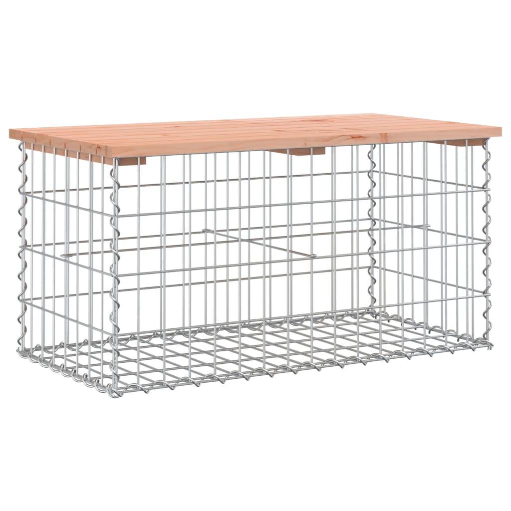 Maison Chic - Banc de jardin - Banc d'extérieur - Banquette design gabion 83x44x42 cm bois massif de douglas - Image 1