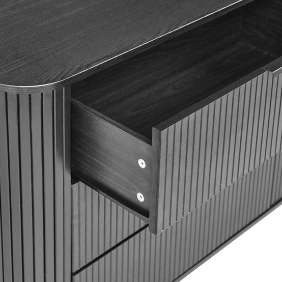 Beliani - Commode MDF Noir BRADLEY - 153x47x81- Beliani - Image 7