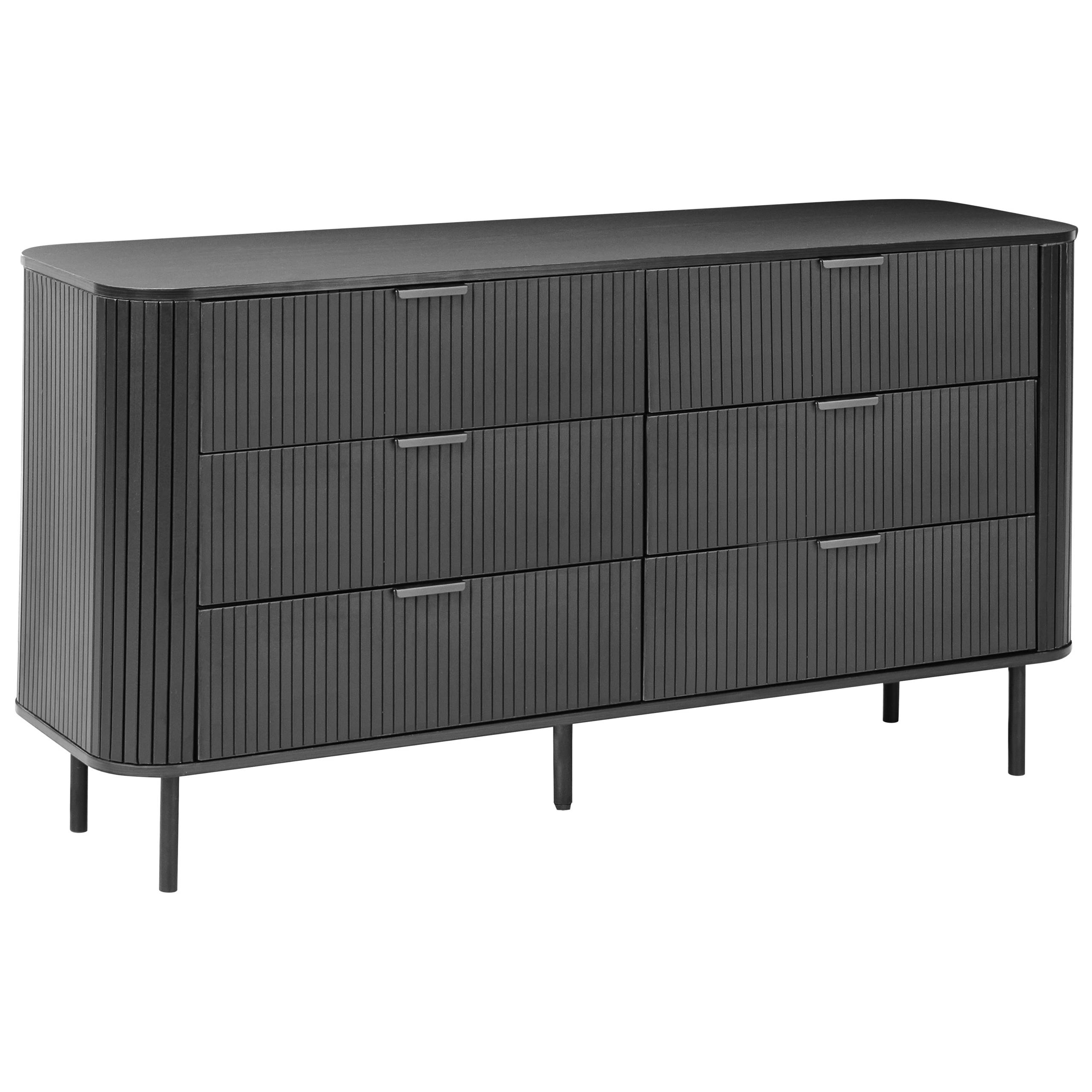 Beliani - Commode MDF Noir BRADLEY - 153x47x81- Beliani - Image 2