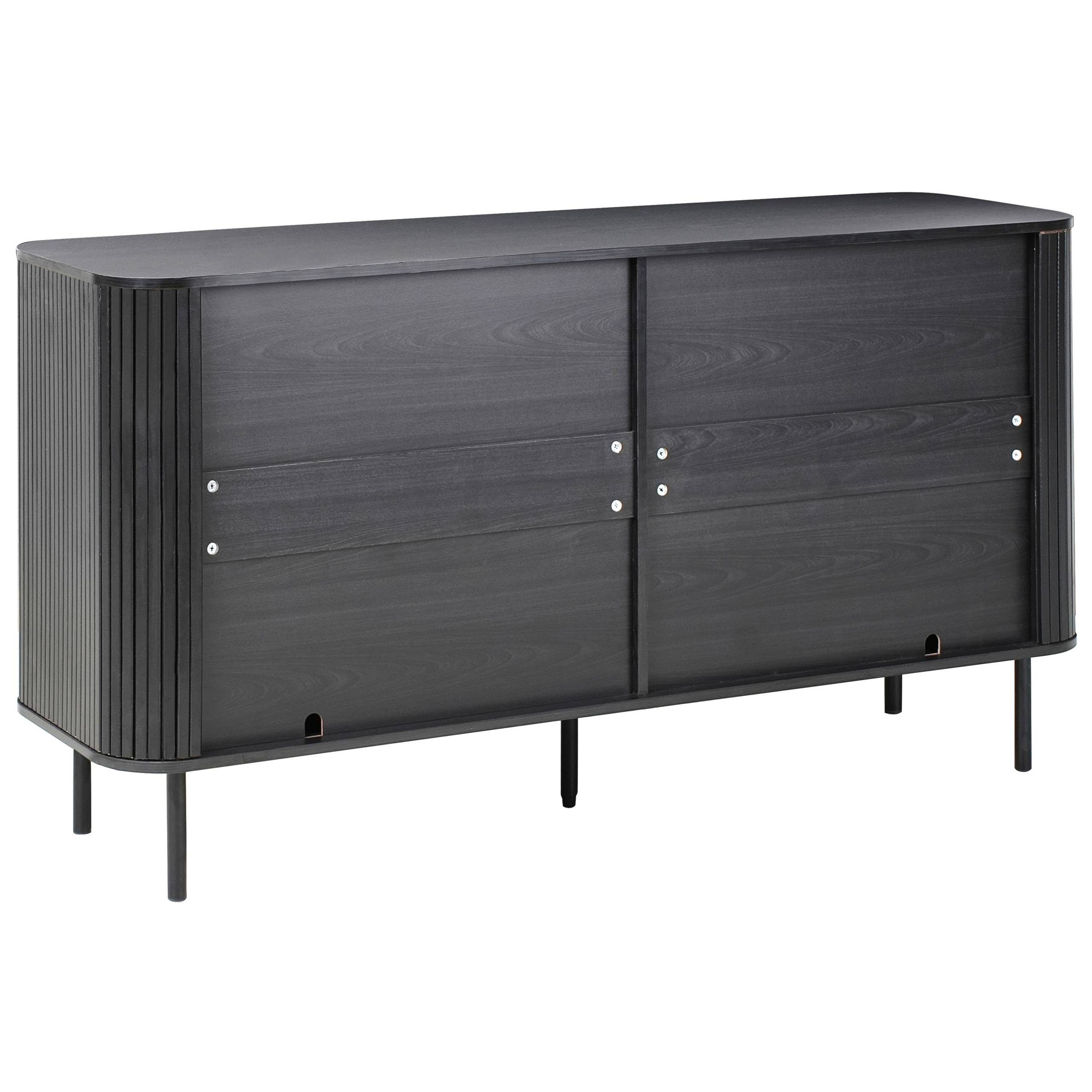 Beliani - Commode MDF Noir BRADLEY - 153x47x81- Beliani - Image 6