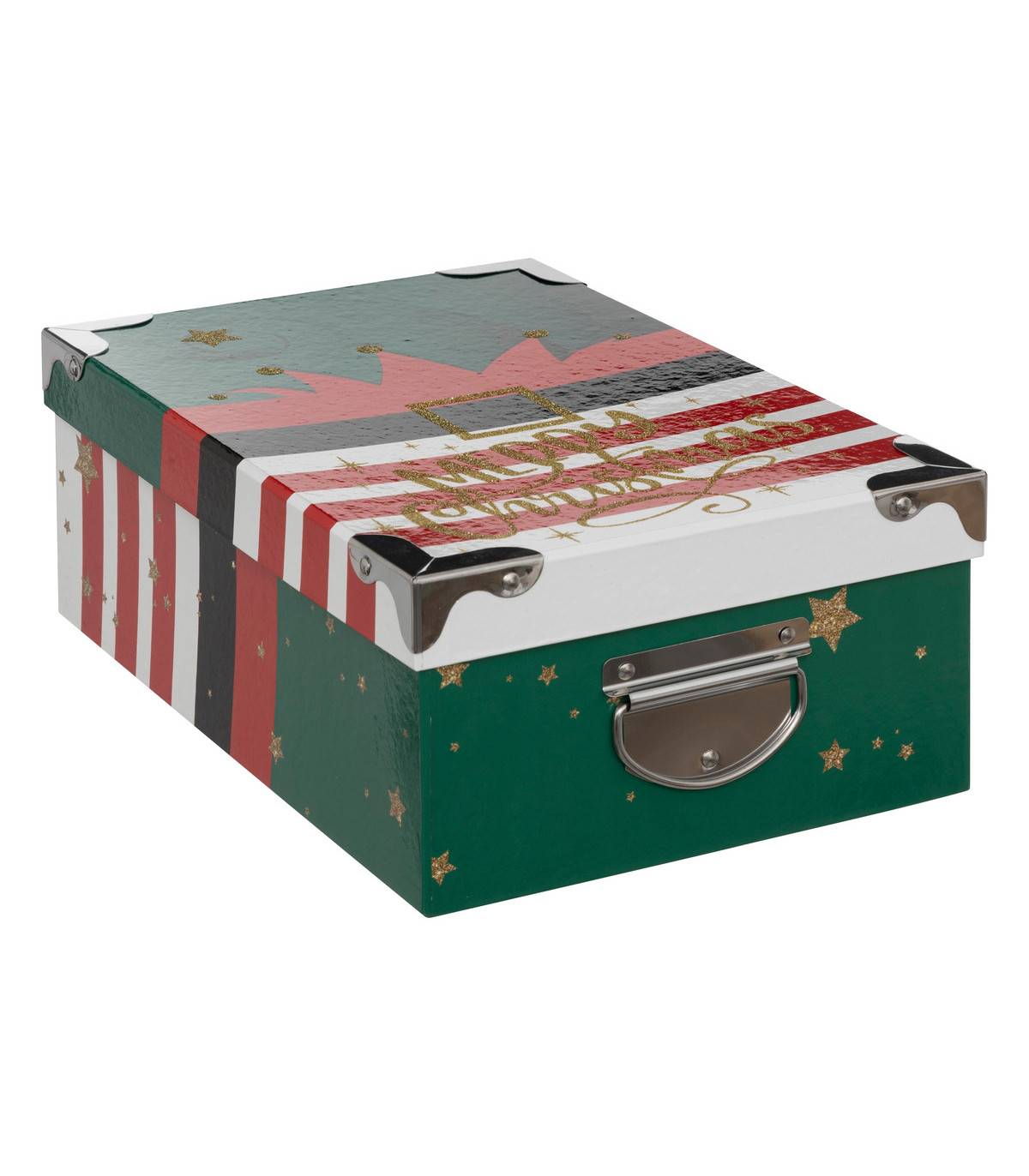 Fééric Lights & Christmas - Lot de 6 Boîtes de rangement coins en métal déco Lutin - Image 3
