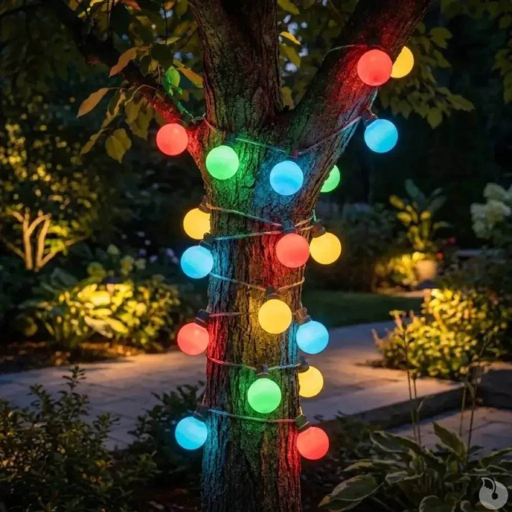 Autre - Guirlande lumineuse 20 boules couleur - 14,5 m - Image 5