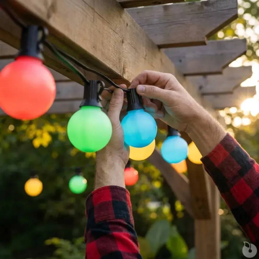 Autre - Guirlande lumineuse 20 boules couleur - 14,5 m - Image 8