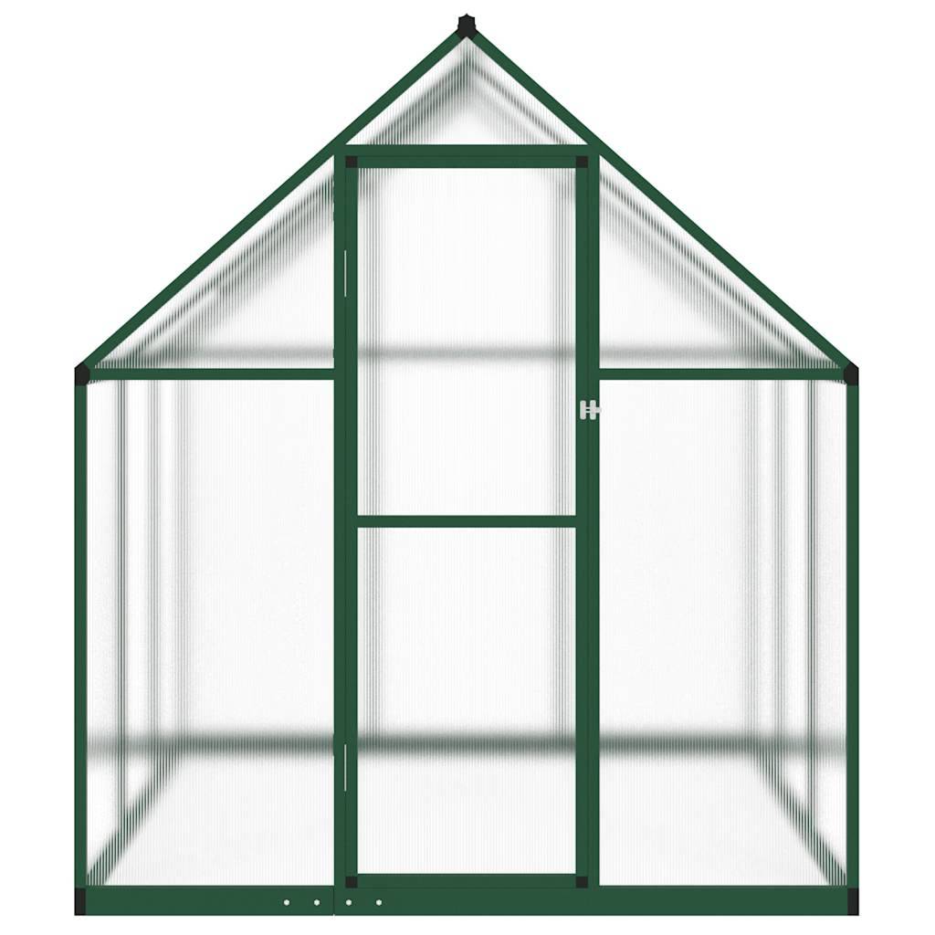 Serre de jardin 2.86m² - Serre de culture avec cadre de base vert 169x169x195 cm aluminium MAISON CHIC - Image 3