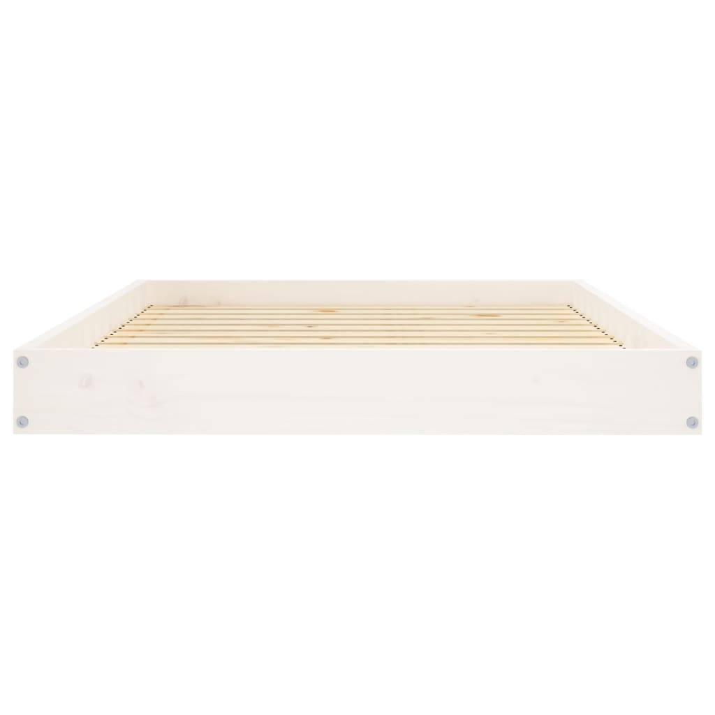 Lit pour chien bois de pin blanc 101.5 x 74 x 9 cm - PANGIVO - Image 4
