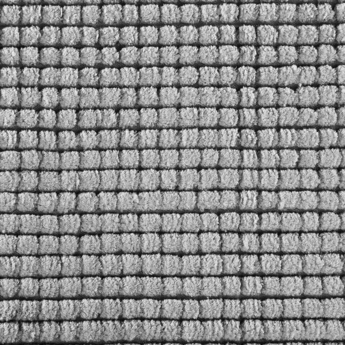 Tapis de Salle de Bain "Chenille" 50x80cm Gris - Image 3