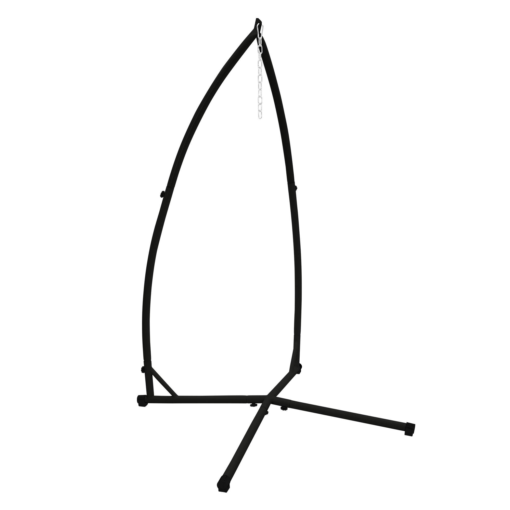 Ecd-Germany - Cadre balançoire hamac chaise suspendu soutien support fauteuil en métal 208 cm - Image 1