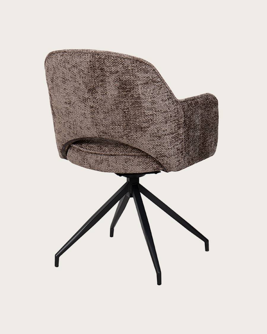 Elba - Lot de 2 chaises en tissu et pieds métal - UNIQKA - Image 4