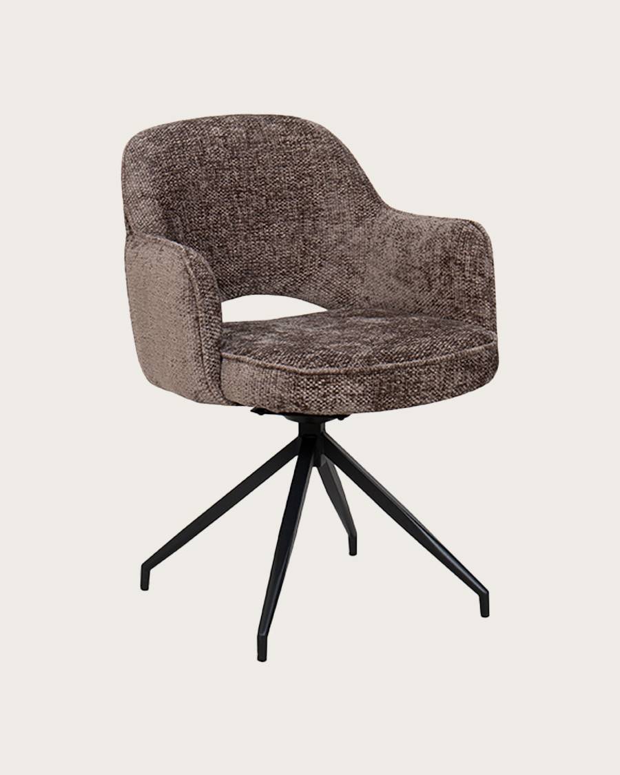 Elba - Lot de 2 chaises en tissu et pieds métal - UNIQKA - Image 3