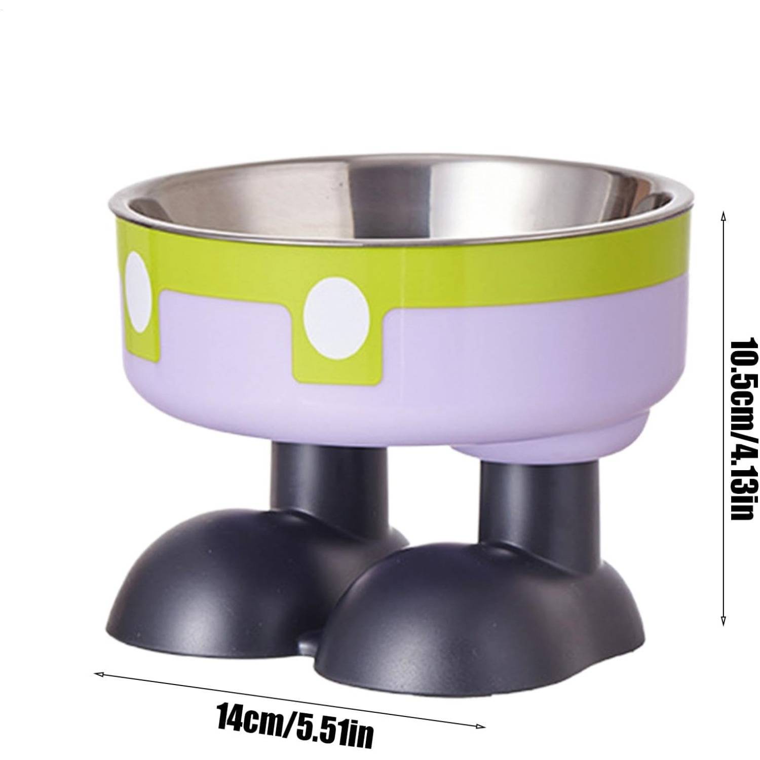 DtopbuyAge - Mangeoire Hauteur Ergonomique - Acier Inoxydable Vert DtopbuyAge - Image 3