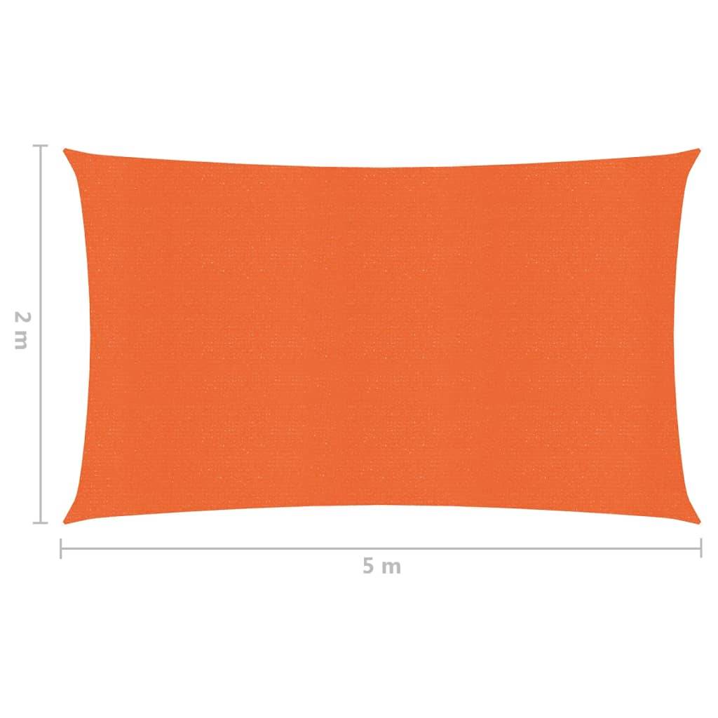 Helloshop26 - Voile toile d'ombrage parasol 160 g/m² PEHD 2 x 5 m orange - Image 6