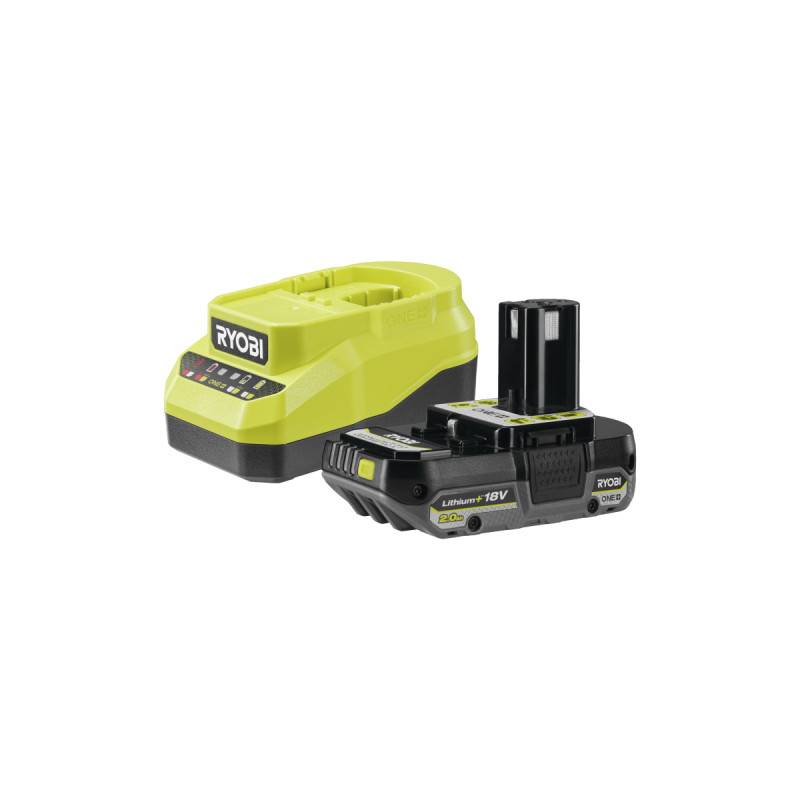 Ryobi - Pack batterie RYOBI 18V One+ 2.0Ah LithiumPlus - 1 chargeur rapide 2.0Ah RC18120A-120C