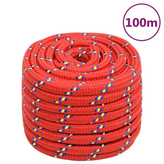 Corde de bateau Rouge 20 mm 100 m Polypropylène Maison Chic - Image 2