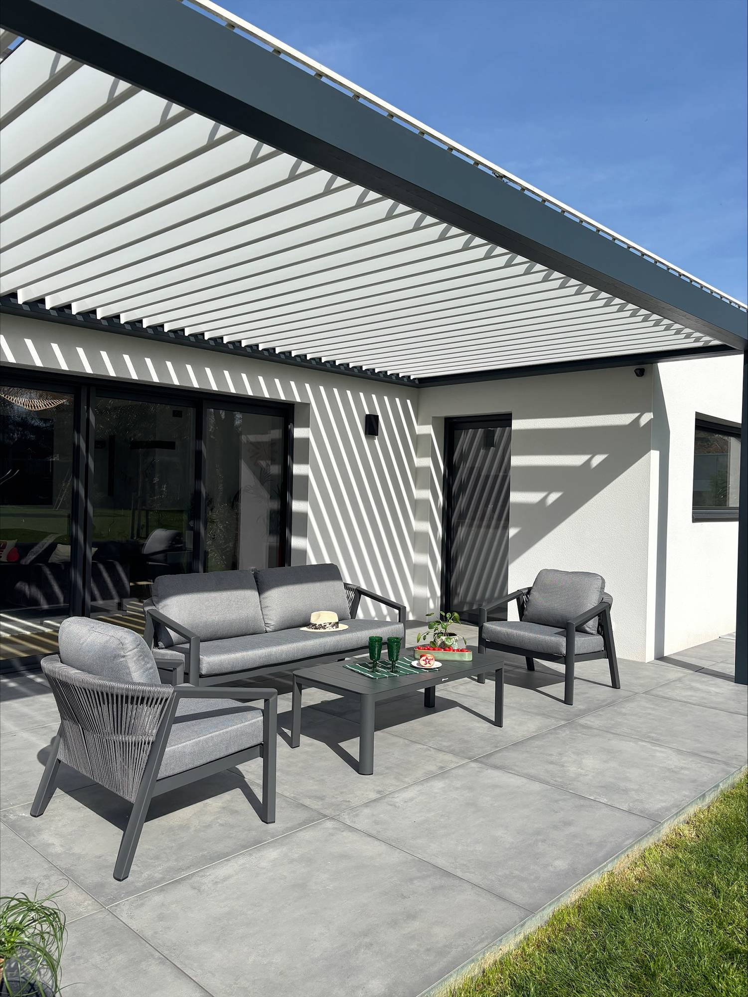 REMARQUABLE - Salon bas de jardin KELIA - GRIS ANTHRACITE - REMARQUABLE - Image 2