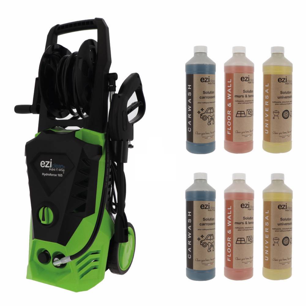 Pack Nettoyeur Haute pression eziclean® Hydroforce 165 + 2 lots de 3 Solutions nettoyantes - Image 1