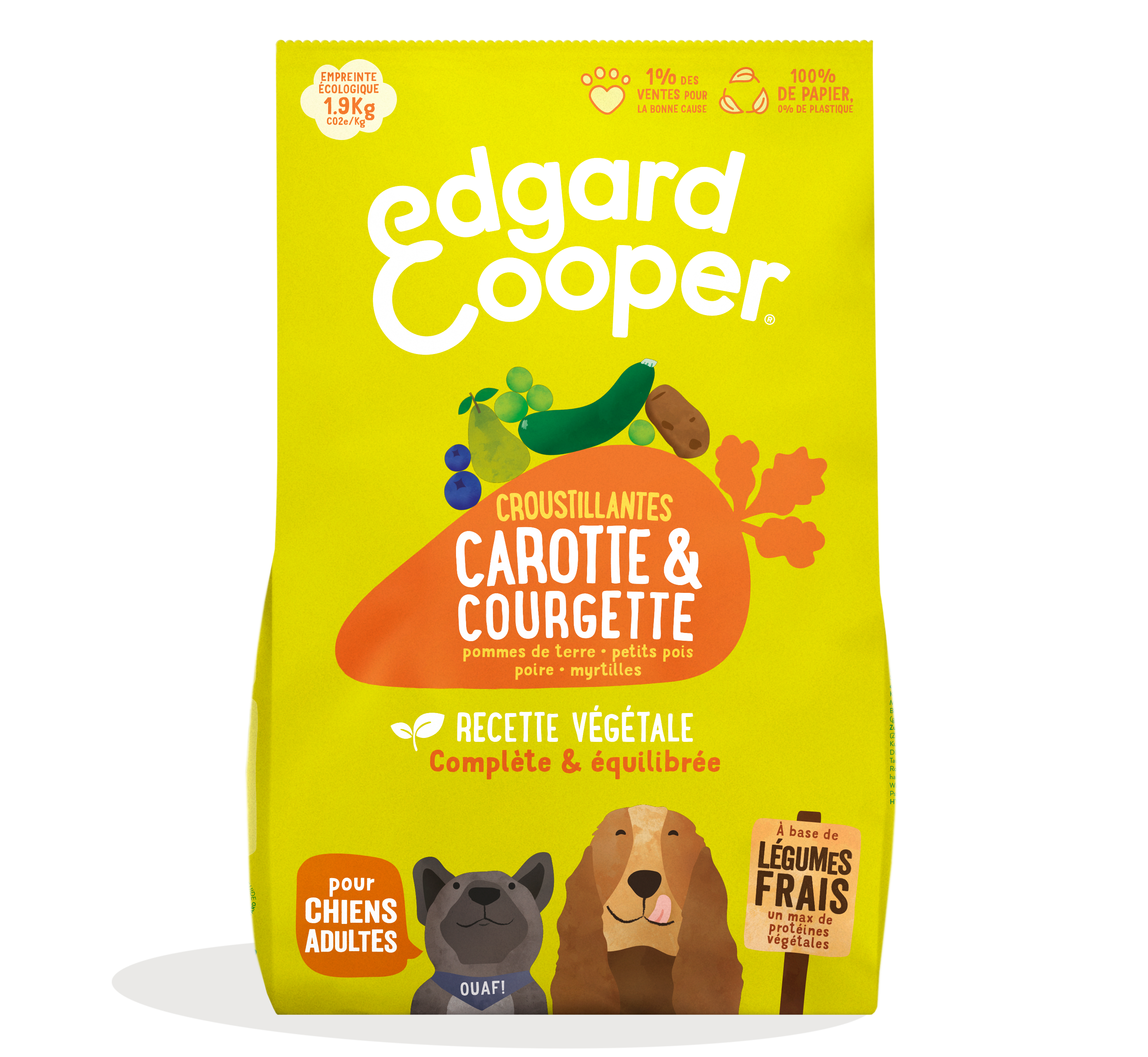 Edgard & Cooper - Edgard Cooper - Croquettes Végétariennes Carotte & Courgette pour Chien - Image 1