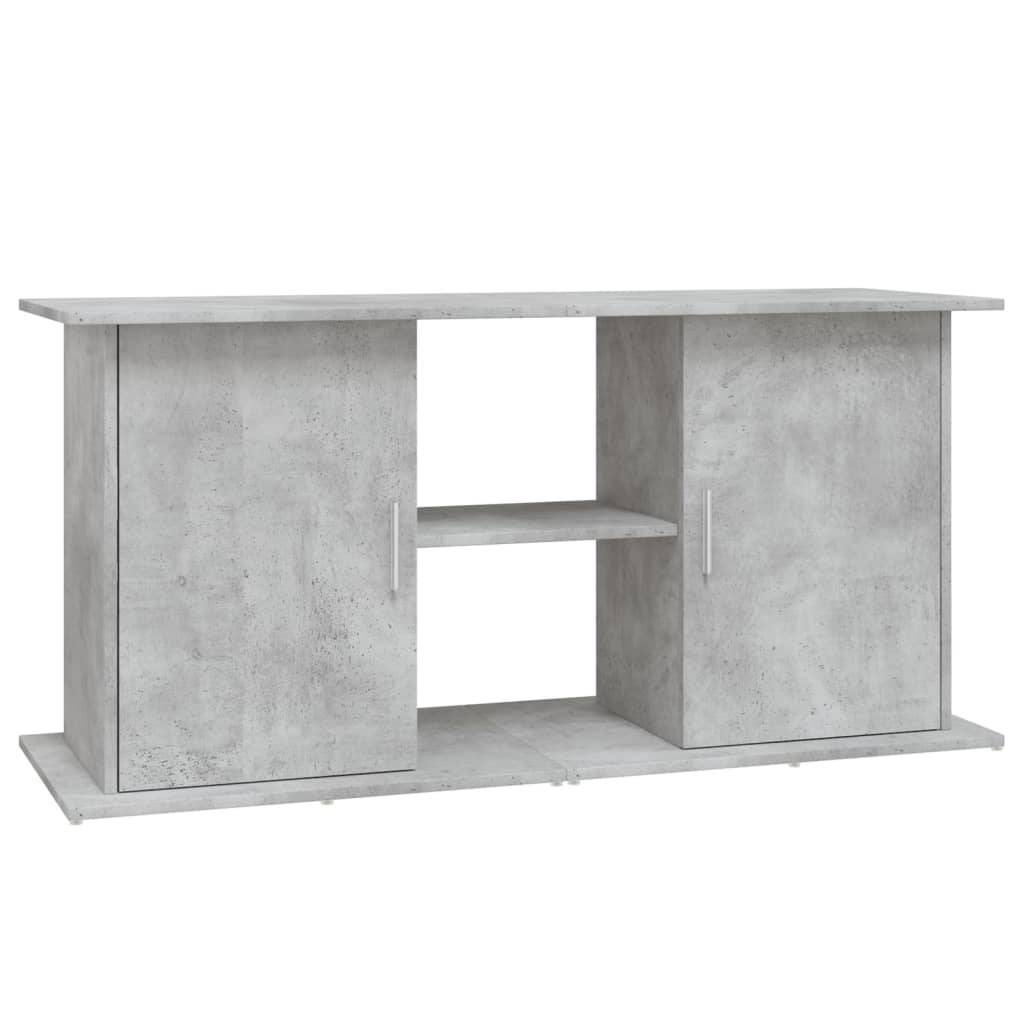 Grand Support Aquarium Bois d'ingénierie Style Industriel Gris Béton 121 cm - ComfortXL Outdoor Living - Image 2