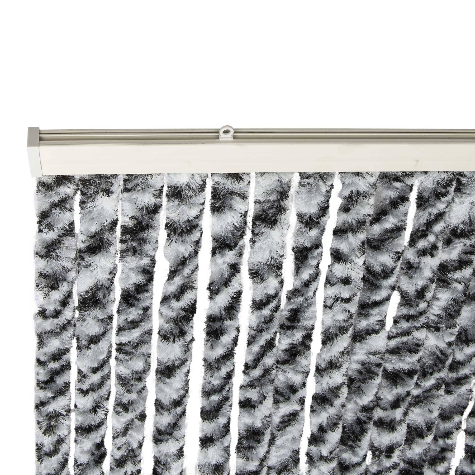 Rideau chenille Noir Gris Blanc WERKA PRO - Image 5