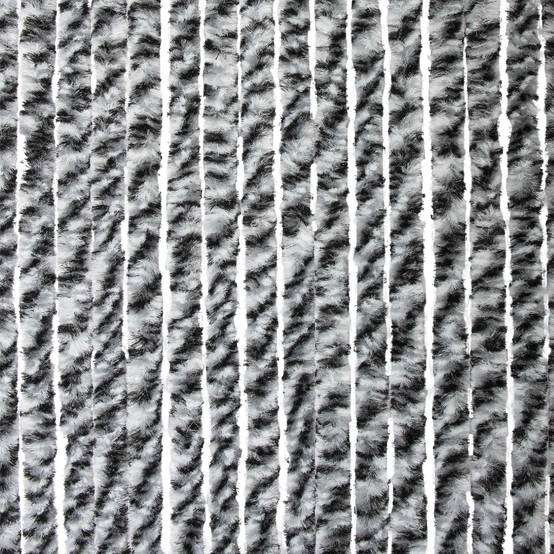 Rideau chenille Noir Gris Blanc WERKA PRO - Image 2