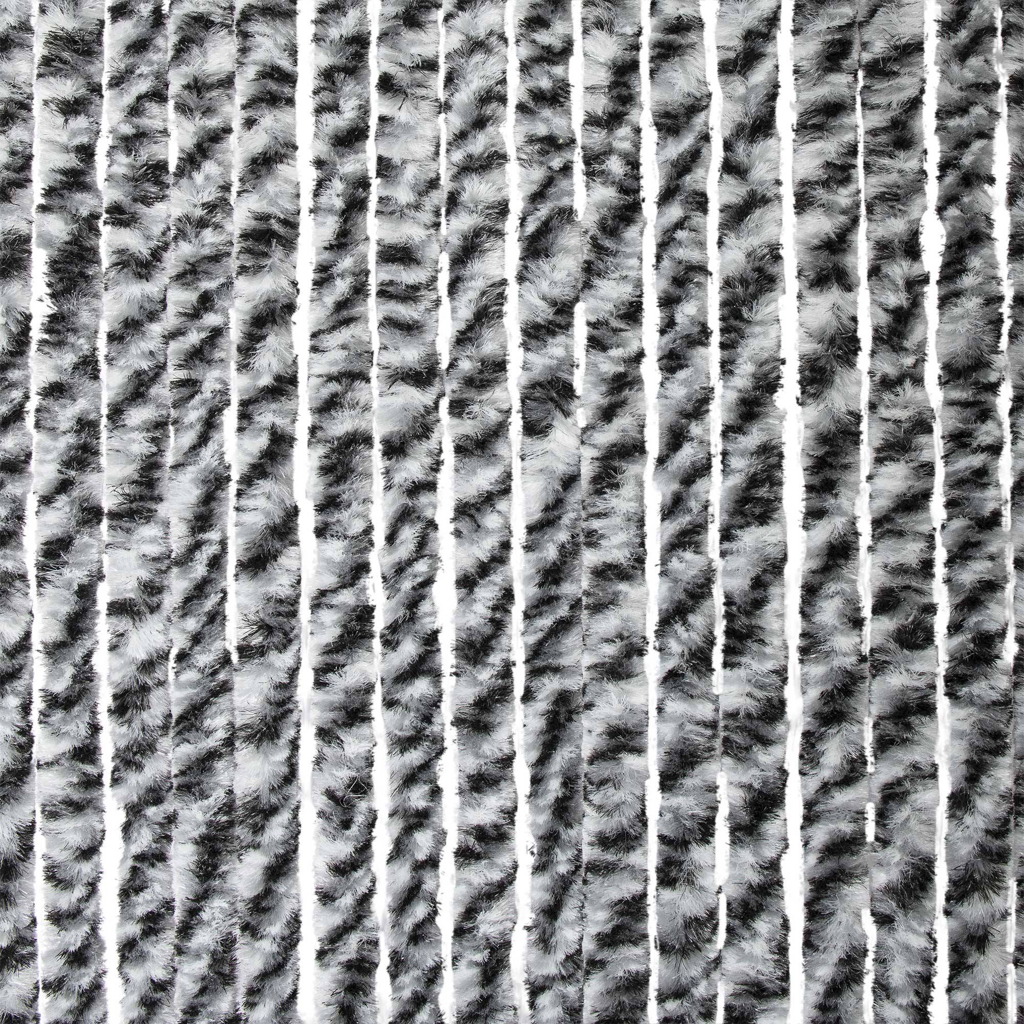 Rideau chenille Noir Gris Blanc WERKA PRO - Image 2