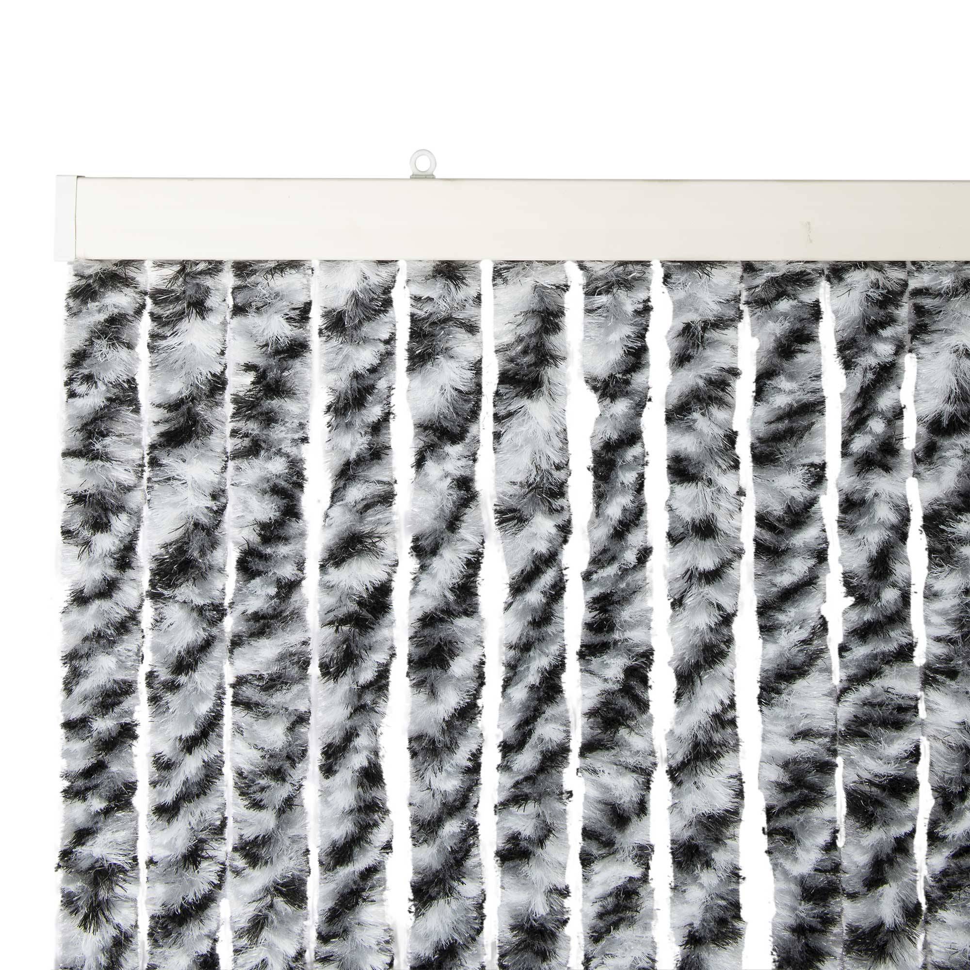 Rideau chenille Noir Gris Blanc WERKA PRO - Image 3
