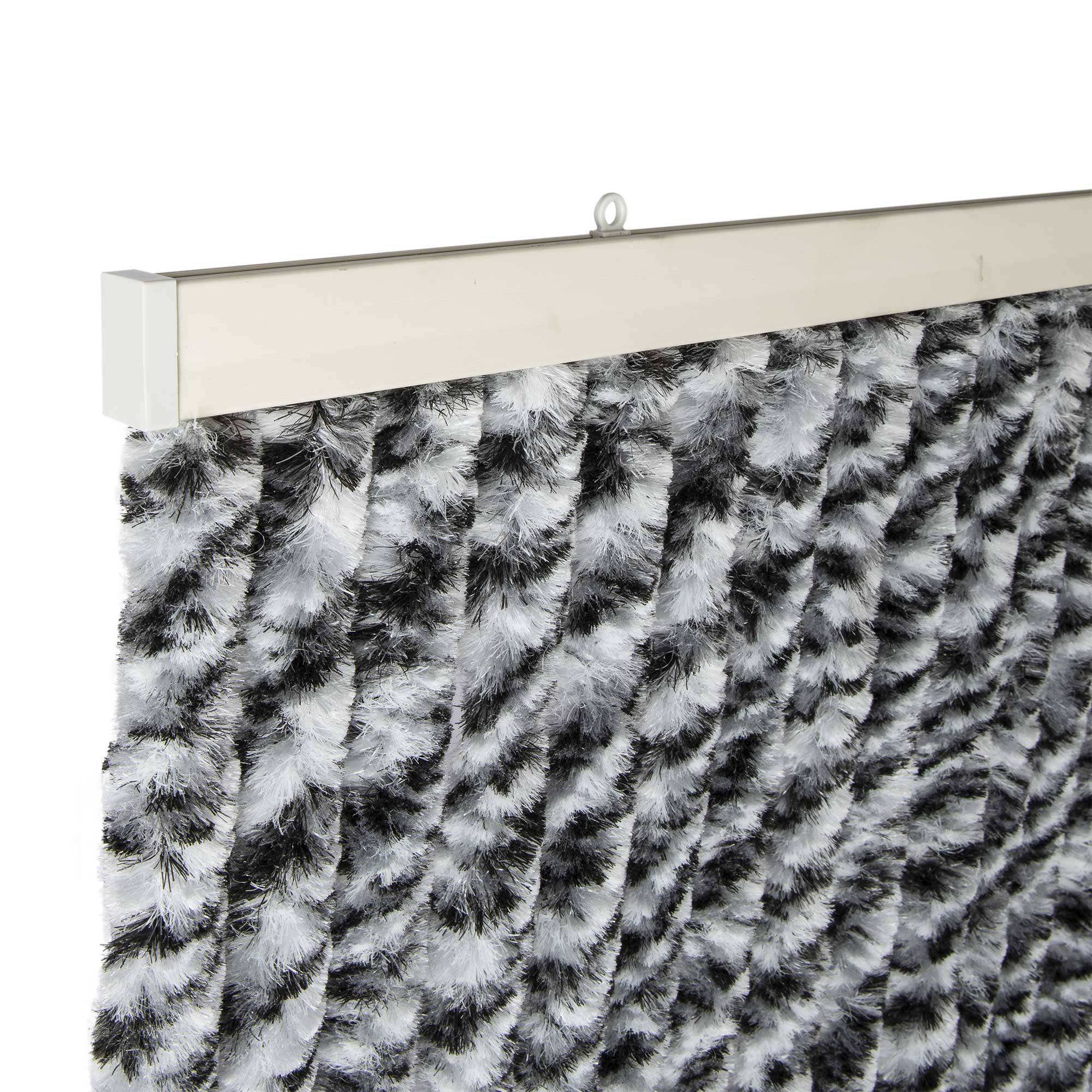 Rideau chenille Noir Gris Blanc WERKA PRO - Image 4