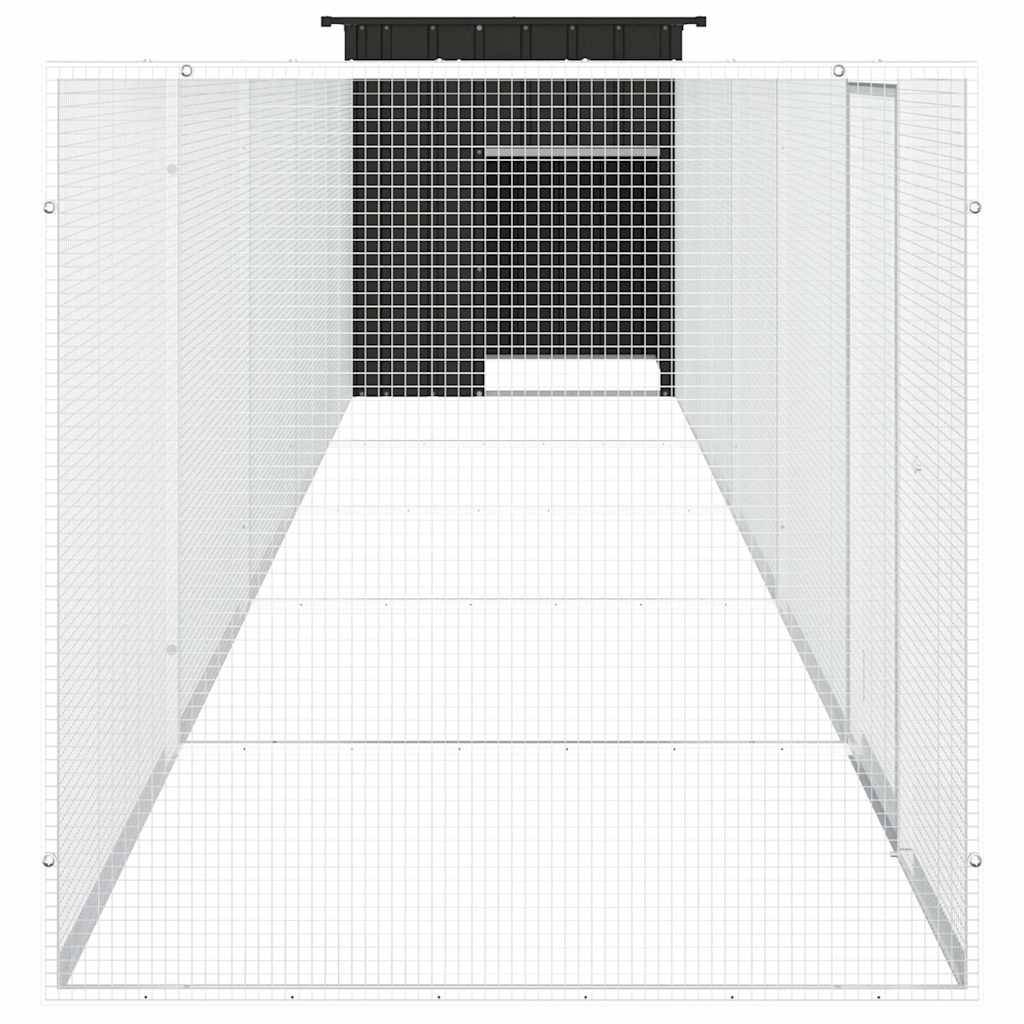 Vidaxl - Poulailler Anthracite 600x91x100 cm Acier galvanisé vidaXL 3106455 - Image 4