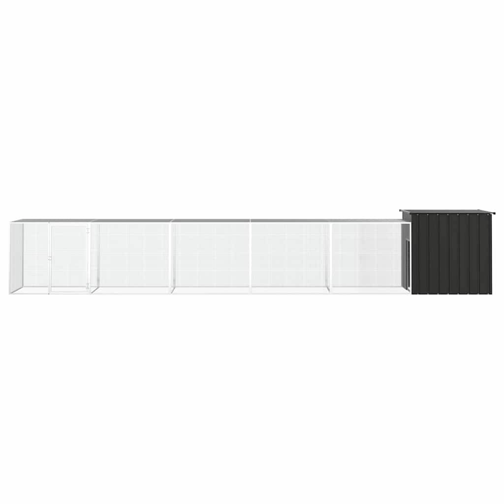 Vidaxl - Poulailler Anthracite 600x91x100 cm Acier galvanisé vidaXL 3106455 - Image 2