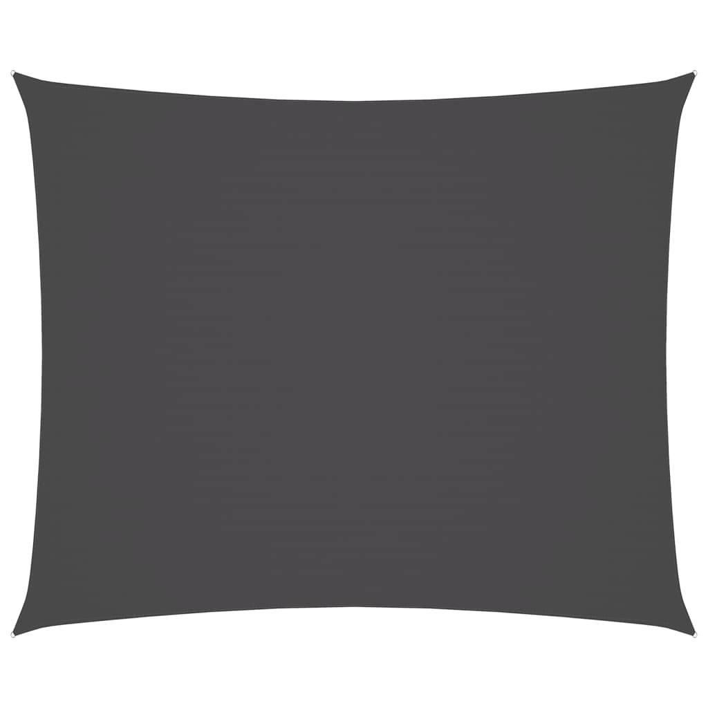 Voile de parasol - accessoire parasol - Tissu de remplacement pour parasol tissu oxford rectangulaire 4x6 m anthracite - MEUBLE PRO - Image 1