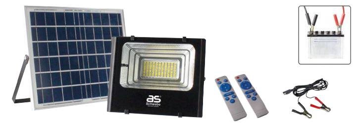 Projecteur solaire 25W SCHWABE avec télécommande - 46981 - Image 1