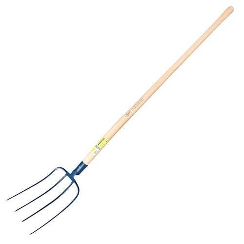 Outils Perrin - Fourche à fumier douille 4 dents emmanché Outils Perrin
