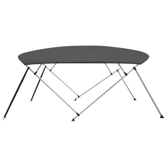 Store banne | Auvent bimini à 4 arceaux Anthracite 243x(230-244)x137 cm Maison Chic - Image 4