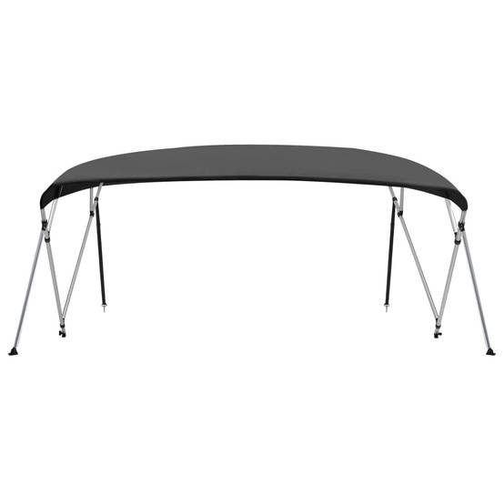 Store banne | Auvent bimini à 4 arceaux Anthracite 243x(230-244)x137 cm Maison Chic - Image 3