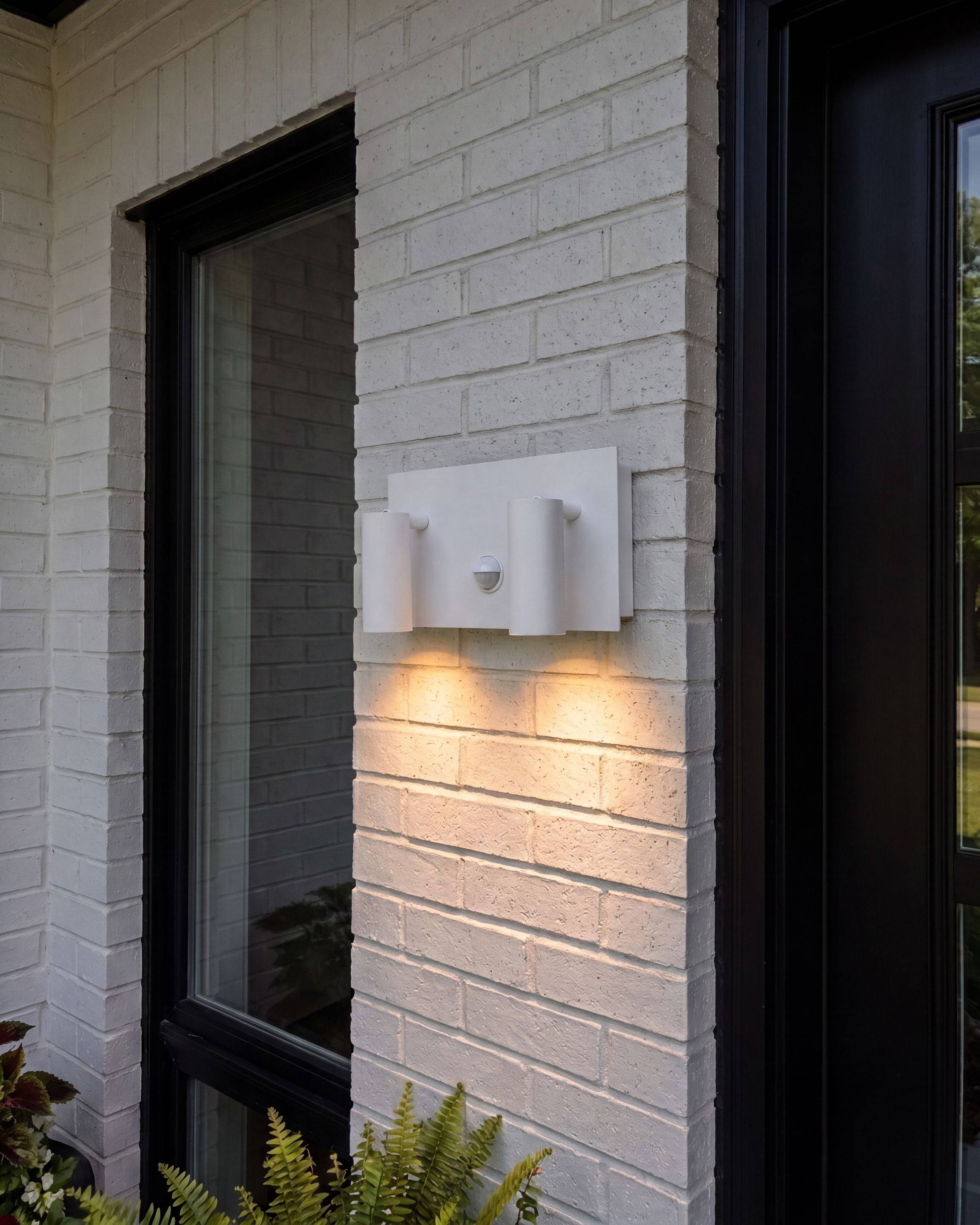 Beliani - Lampe murale pour l'extérieur Aluminium Blanc CASSLEY - 23x9x12- Beliani - Image 1