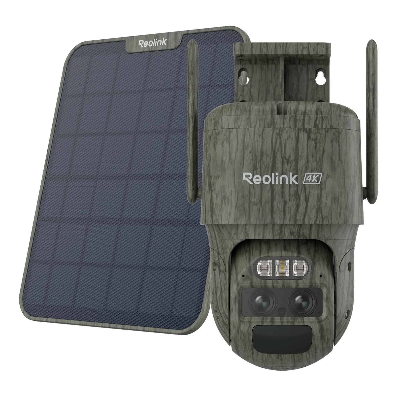 Reolink Go G770 - Caméra 4G Sans Fil à double objectifs avec suivi auto et zoom - avec panneau solaire autonome - Image 1